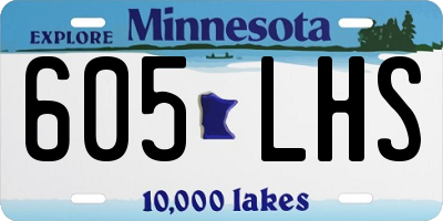 MN license plate 605LHS