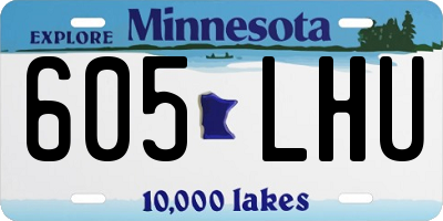 MN license plate 605LHU