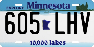 MN license plate 605LHV
