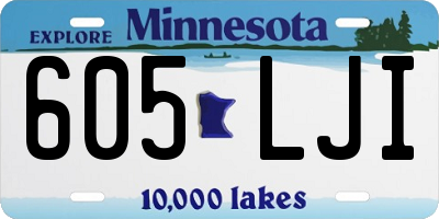 MN license plate 605LJI