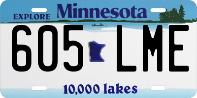 MN license plate 605LME