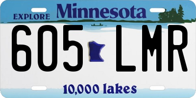 MN license plate 605LMR