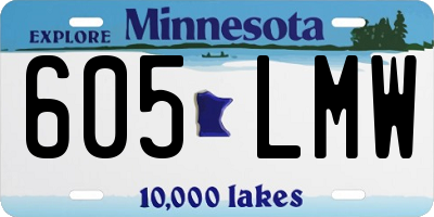 MN license plate 605LMW