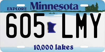 MN license plate 605LMY