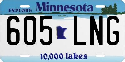MN license plate 605LNG