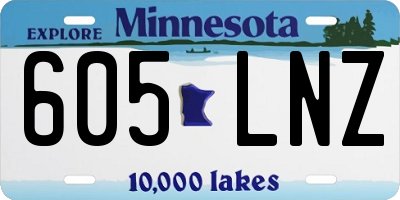 MN license plate 605LNZ