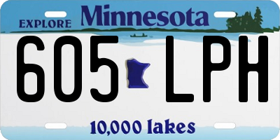 MN license plate 605LPH