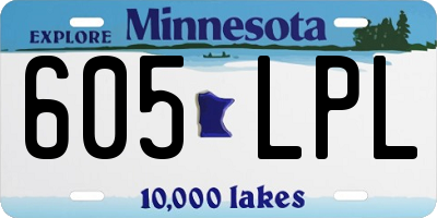 MN license plate 605LPL