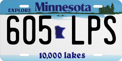 MN license plate 605LPS