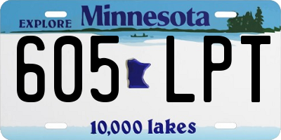 MN license plate 605LPT