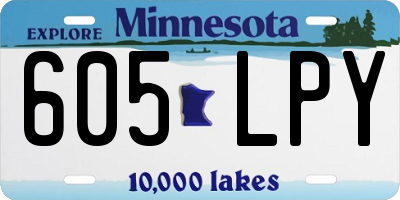 MN license plate 605LPY