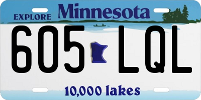 MN license plate 605LQL
