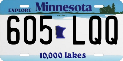 MN license plate 605LQQ