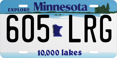 MN license plate 605LRG