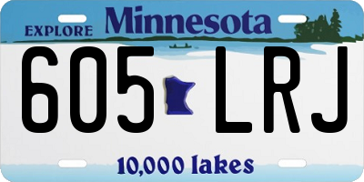 MN license plate 605LRJ
