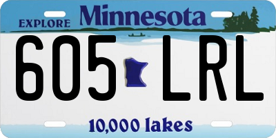 MN license plate 605LRL