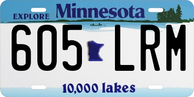 MN license plate 605LRM