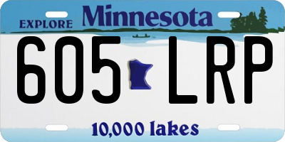 MN license plate 605LRP