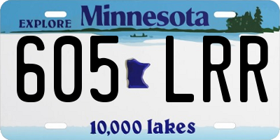 MN license plate 605LRR