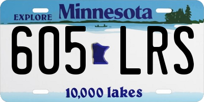 MN license plate 605LRS