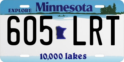 MN license plate 605LRT