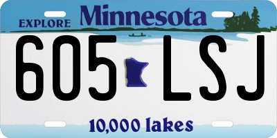 MN license plate 605LSJ