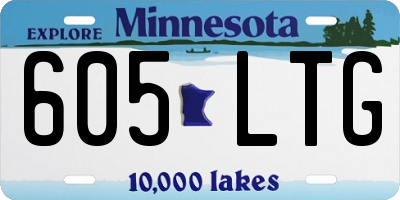 MN license plate 605LTG
