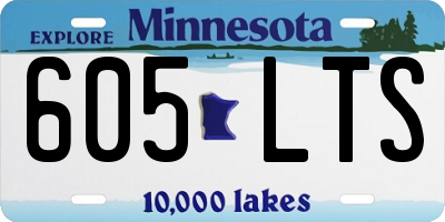 MN license plate 605LTS