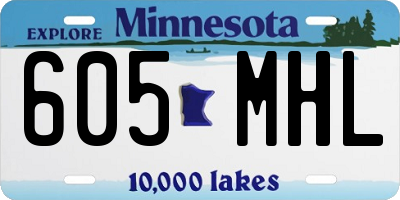 MN license plate 605MHL