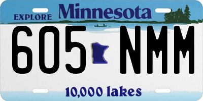MN license plate 605NMM