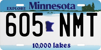 MN license plate 605NMT