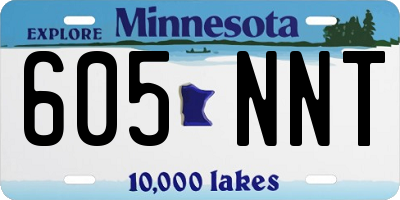 MN license plate 605NNT
