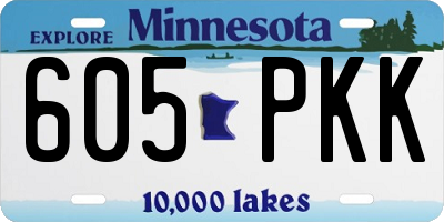 MN license plate 605PKK