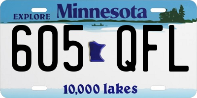 MN license plate 605QFL