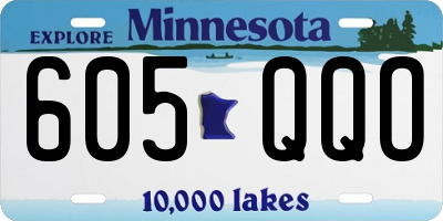 MN license plate 605QQO