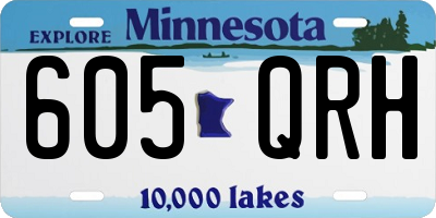 MN license plate 605QRH
