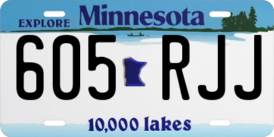 MN license plate 605RJJ