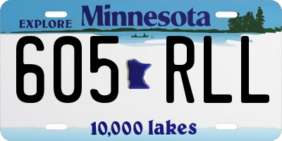 MN license plate 605RLL