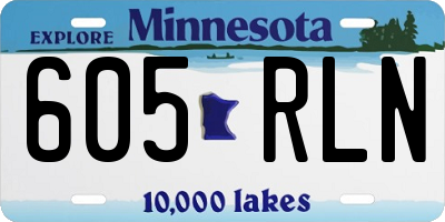 MN license plate 605RLN