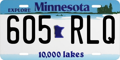 MN license plate 605RLQ