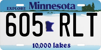 MN license plate 605RLT