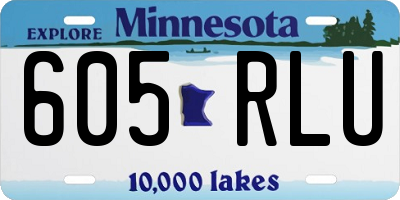 MN license plate 605RLU
