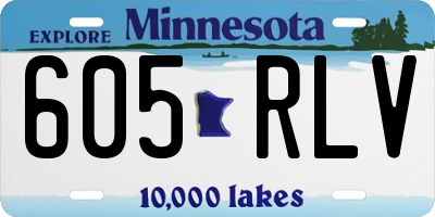 MN license plate 605RLV