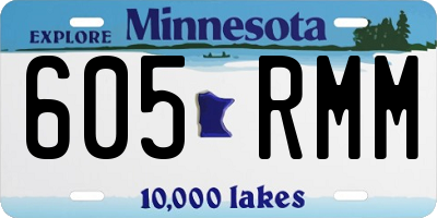 MN license plate 605RMM