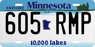 MN license plate 605RMP