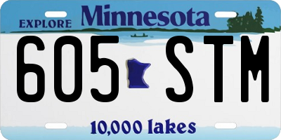 MN license plate 605STM