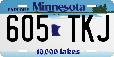 MN license plate 605TKJ