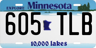 MN license plate 605TLB