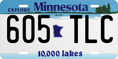 MN license plate 605TLC