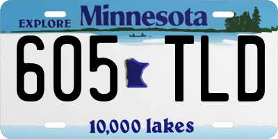 MN license plate 605TLD